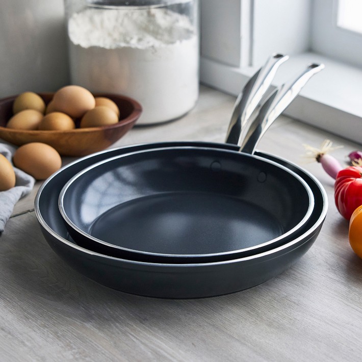 GreenPan Premiere Max Hard Anodized Ceramic Nonstick Fry Pan Set