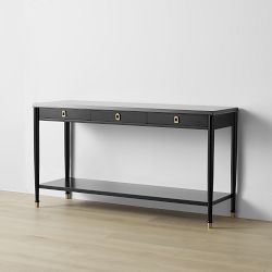 Lacourte 3-Drawer Open Console Table (61")