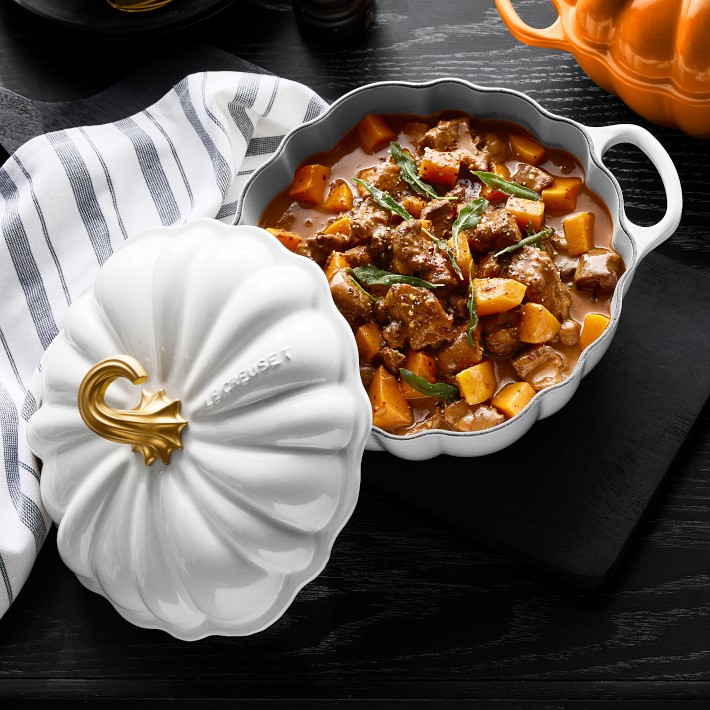 Le Creuset 4-Qt Pumpkin Cocotte Enameled Cast Iron | Williams Sonoma