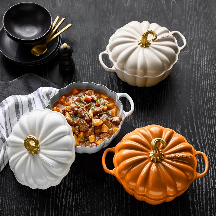 Le Creuset 4-Qt Pumpkin Cocotte Enameled Cast Iron | Williams Sonoma
