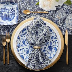 Marlo Thomas x Williams Sonoma Blue Dinner Napkins, Set of 4