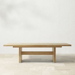 San Clemente Outdoor Natural Teak Rectangular Dining Table (84")