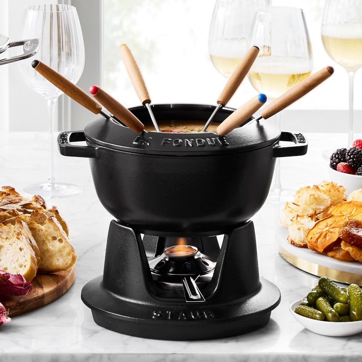 Staub Enameled Cast Iron Fondue Pot, 1 3/4 Qt. | Williams Sonoma