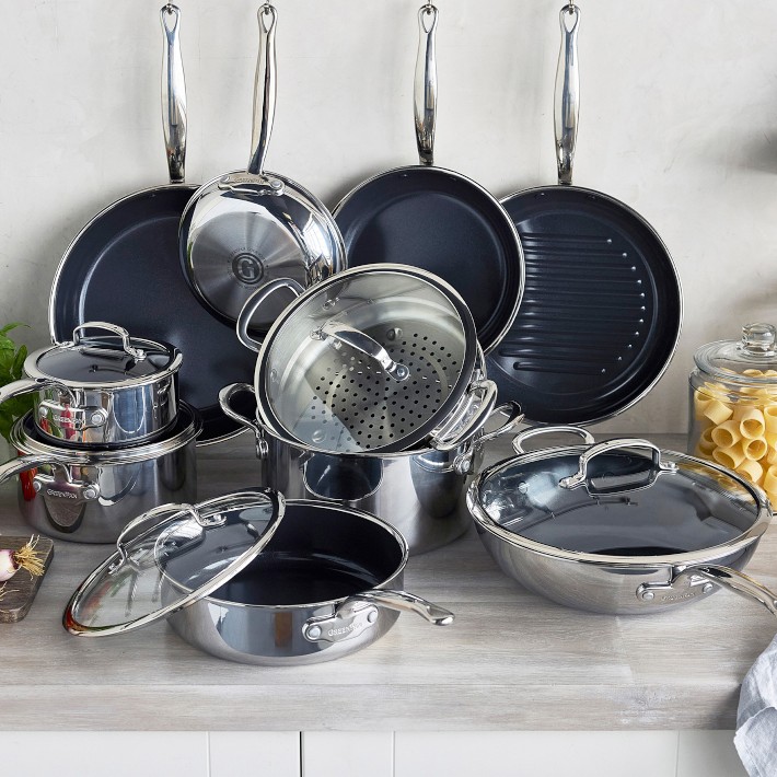 GreenPan Premiere Max Stainless-Steel Ceramic Nonstick 15-Piece