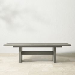 San Clemente Outdoor Grey Teak Rectangular Dining Table (84")