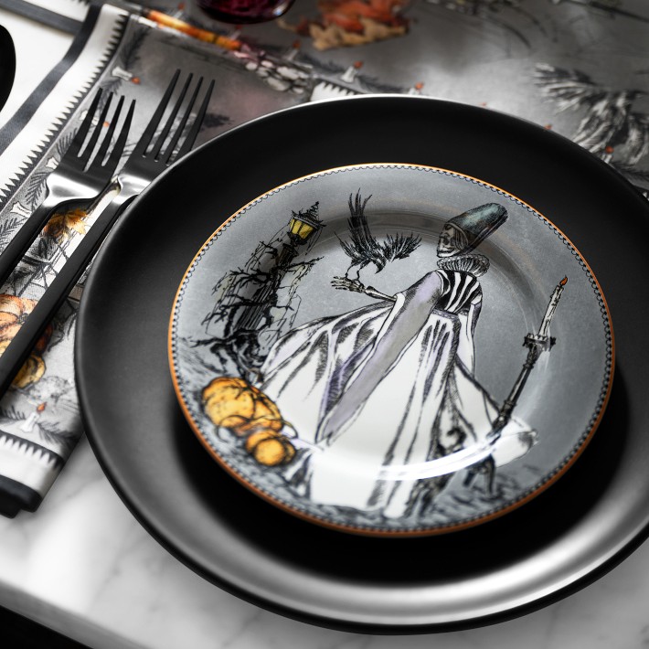 Haunted Hosts Appetizer Plates, Set of 4 | Williams Sonoma