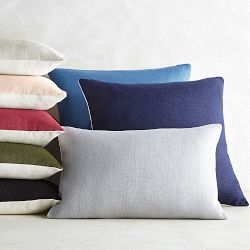 Reversible Belgian Linen Pillow Cover