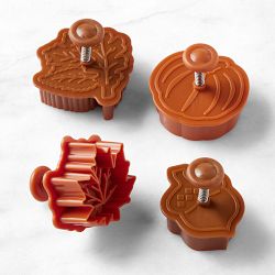 Williams Sonoma Mini Fall Pie Punches, Set of 4