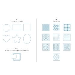 Williams Sonoma Stencil Cookie Decorating Kit, Set of 18