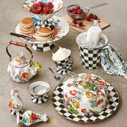 MacKenzie-Childs Whistling Flower Market Tea Kettle