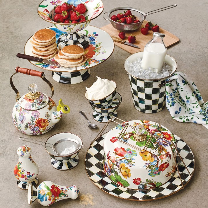Mackenzie-Childs Whistling Flower Market Tea Kettle | Williams Sonoma