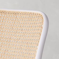 Ton 811 Caned Dining Side Chair, White