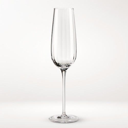 Williams Sonoma Reserve Optic Champagne Flutes, Set of 4