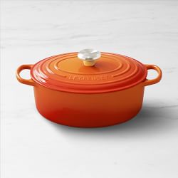Le Creuset Signature Enameled Cast Iron Oval Dutch Oven, 5-Qt., Flame