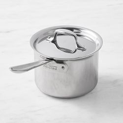 All-Clad D3® Tri-Ply Stainless-Steel Saucepan, 2-Qt.