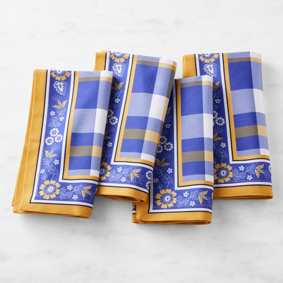 WILLIAMS-SONOMA 布ナプキン4枚セット Fringed Cloth Napkins - Set of 4 | Williams Sonoma