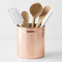 Hammered Copper Utensil Holder