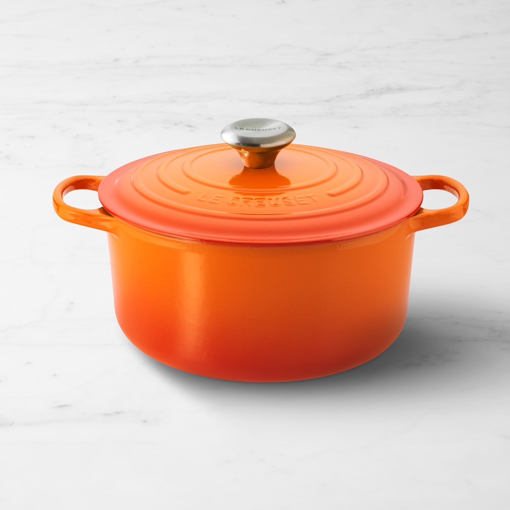 Le Creuset Signature Enameled Cast Iron Round Dutch Oven - 5 1/2-Qt., Flame