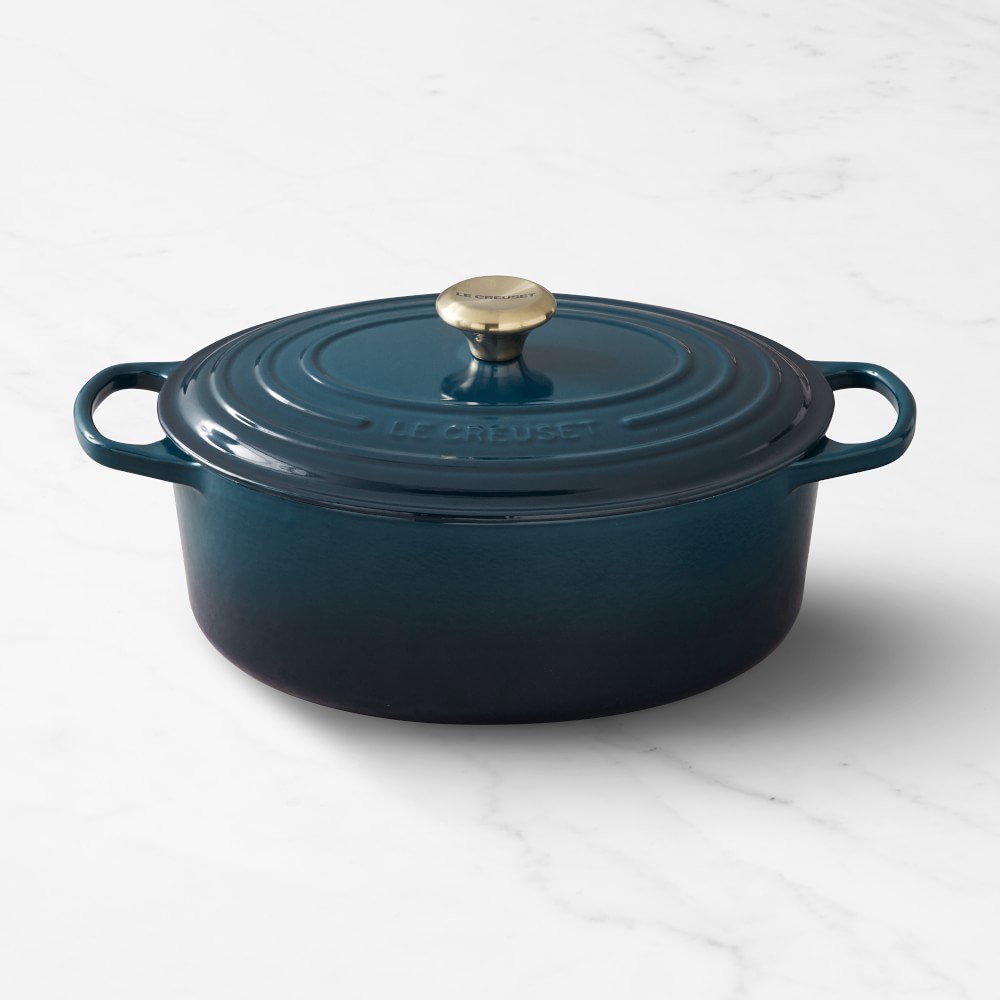Le Creuset Signature Enameled Cast Iron Oval Dutch Oven - Agave