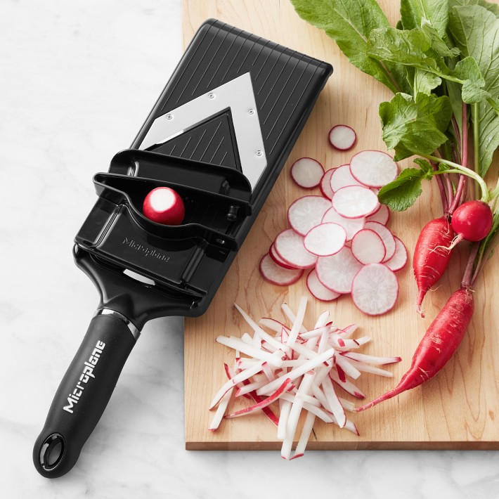 Microplane Adjustable V-Blade Mandoline Slicer | Williams Sonoma