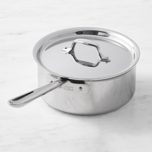 All-Clad D3® Tri-Ply Stainless-Steel Saucepan, 3-Qt.