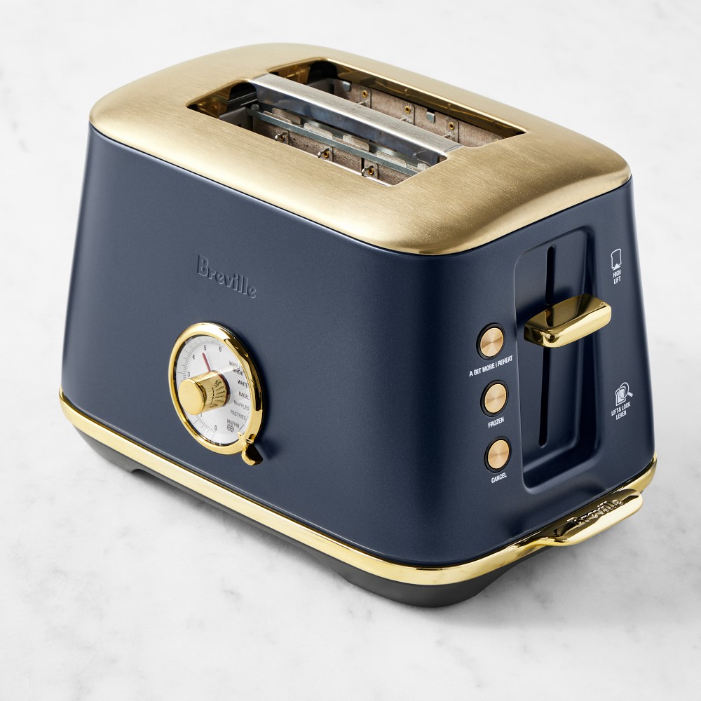 Breville Toast Select™ Luxe 2-Slice Toaster Brass Collection - Damson Blue & Brass