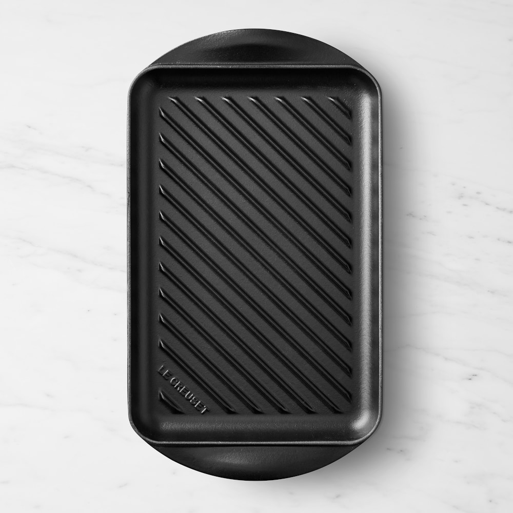 Le Creuset Enameled Cast Iron Skinny Grill - Matte Black