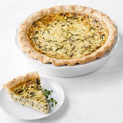 Spinach & Mushroom Quiche, Serves 8