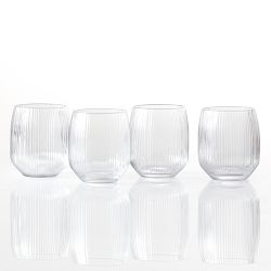 Fortessa Estiva Textured Tall Tumblers, 17-oz, Set of 4