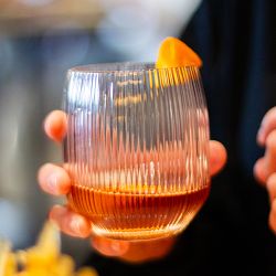 Fortessa Estiva Textured Tall Tumblers, 17-oz, Set of 4