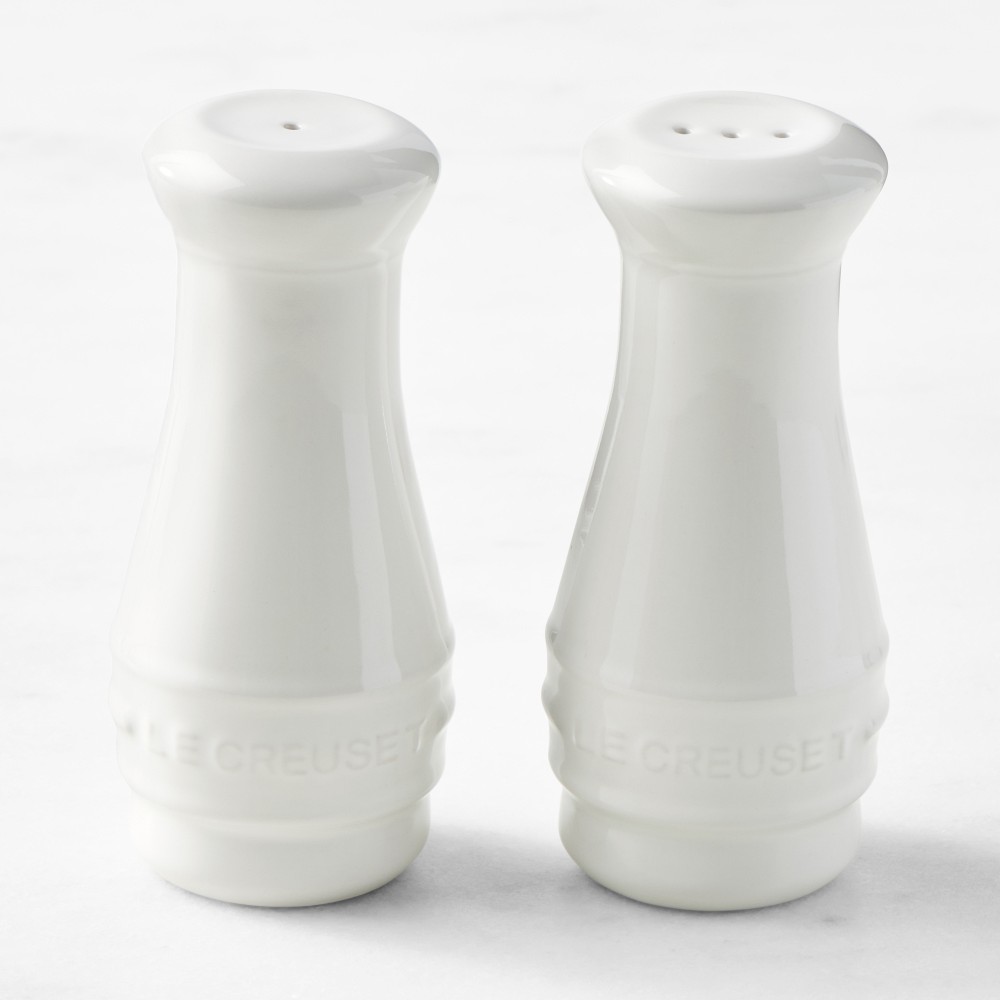 Le Creuset Salt & Pepper Shakers - White