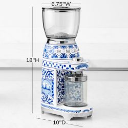 SMEG Dolce &amp; Gabbana Coffee Grinder, Blu Mediterraneo