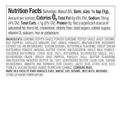 Williams Sonoma Wing Seasoning, Buffalo Ranch