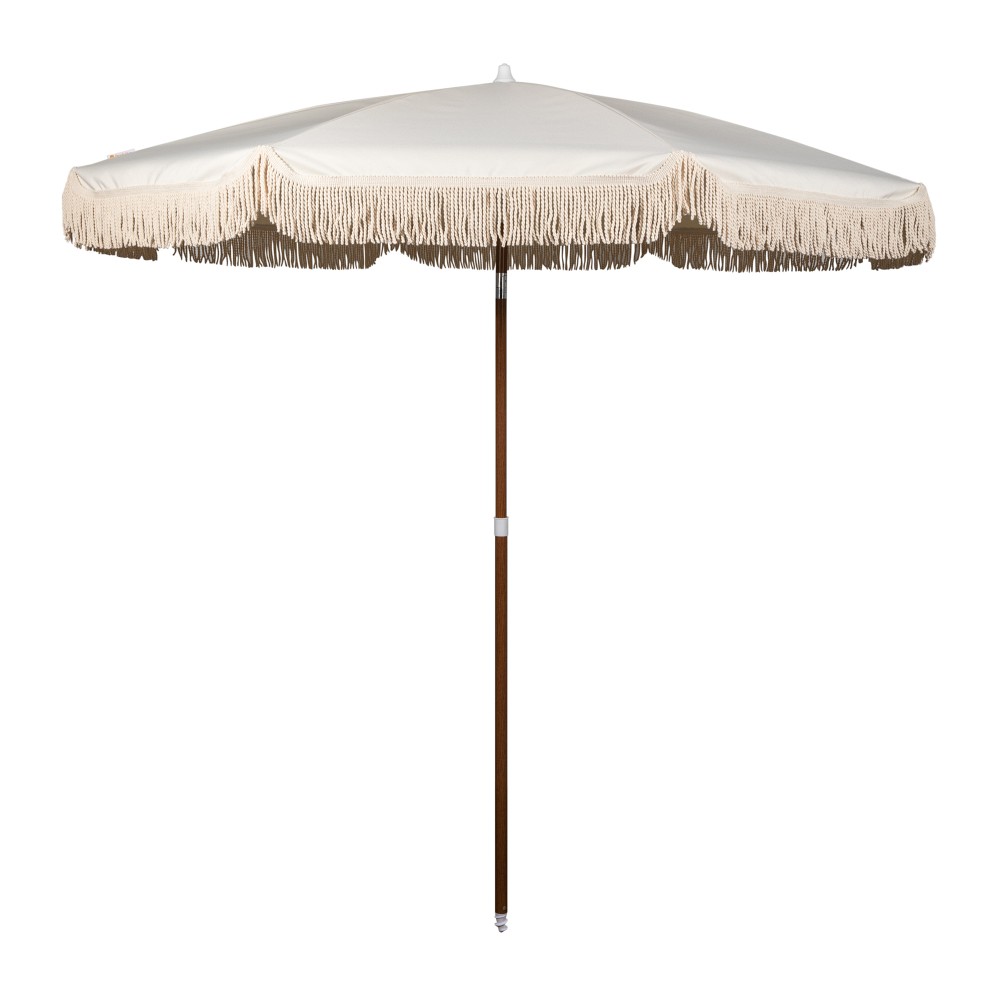 6.5' Round Beach State Summerland Portable Umbrella - Driftwood