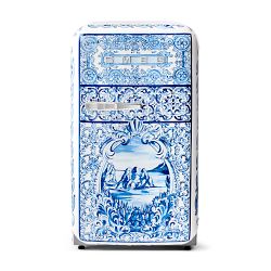 SMEG Dolce & Gabbana Fab 5 Refrigerator, Blu Mediterraneo