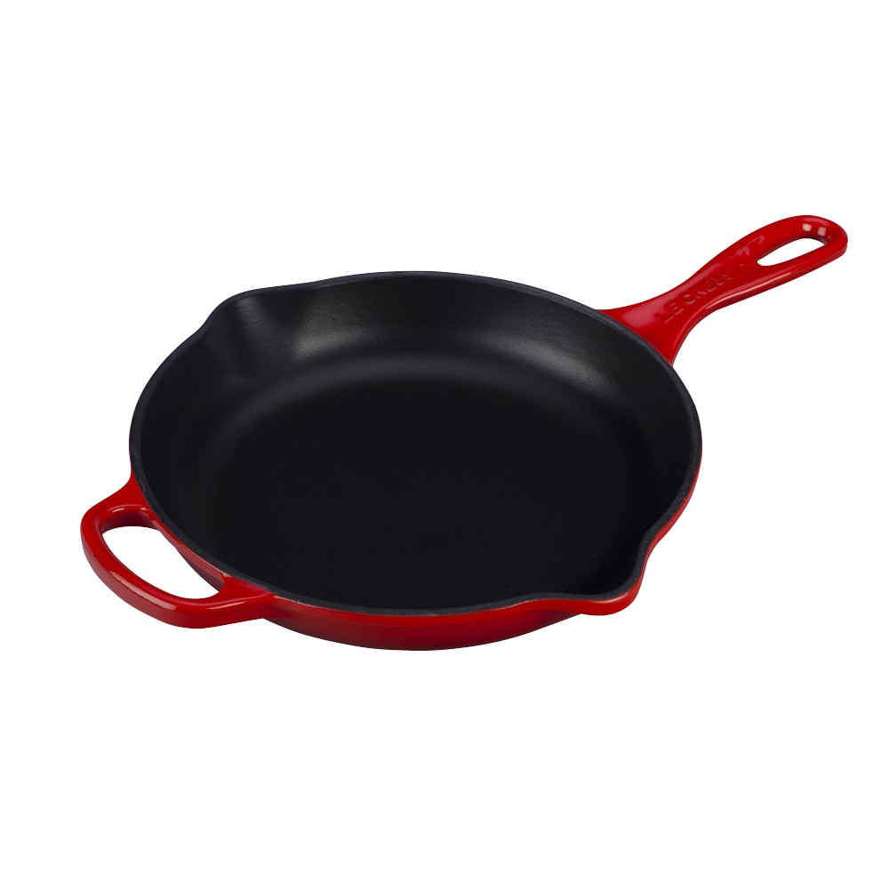 Le Creuset Signature Enameled Cast Iron Skillet Fry Pans - 9", Red