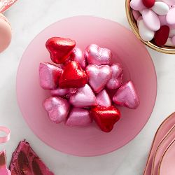 Williams Sonoma Valentine's Day Chocolate Foiled Hearts