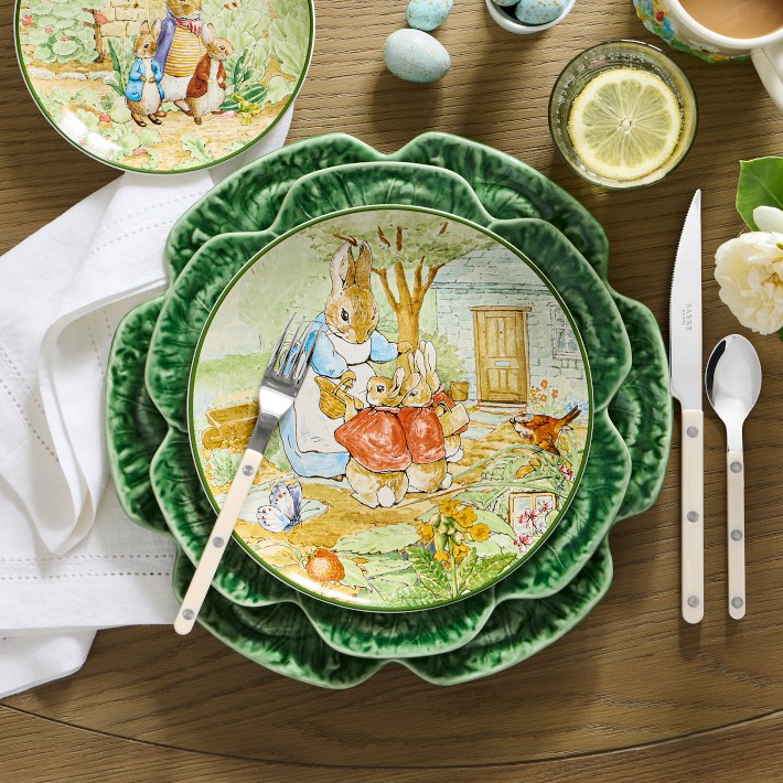 未使用 ×PETER RABBIT 食器セット ABCシリーズ Peter Rabbit™ Mixed Salad Plates, Set of 4 | Williams Sonoma