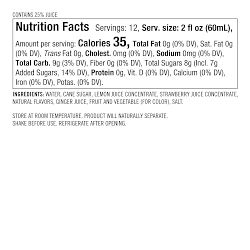 Williams Sonoma Signature Cocktail Mix, Strawberry Ginger Lemonade