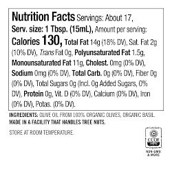 Williams Sonoma Extra Virgin Olive Oil, Crushed Basil