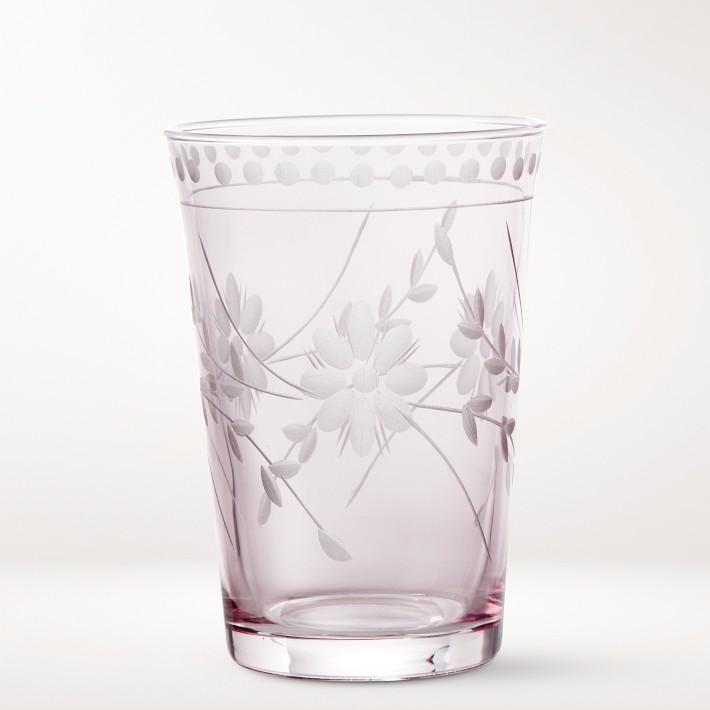 Lalique, a pair of frosted glass bar tumblers, each etched Lalique France to the base, 10cm high