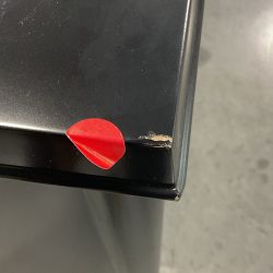 OPEN BOX: Lacourte Large 6 drawer Dresser, 72, Ebony, Antique Brass