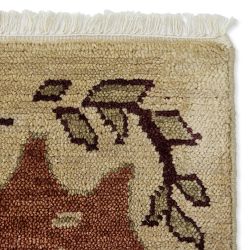 Tibetan Cloud Hand Knotted Rug, Henna