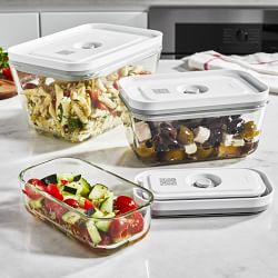 Zwilling Fresh &amp; Save 3-Piece Glass Food Storage Container, Meal Prep Containers