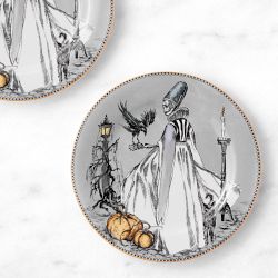 Haunted Hosts Appetizer Plates, Set of 4