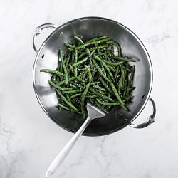 Hestan ProBond Forged Professional Clad Stainless-Steel Covered Wok with Helper Handles, 14"