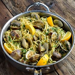 Hestan ProBond Forged Professional Clad Stainless-Steel Saute Pan, 3 1/2-Qt.