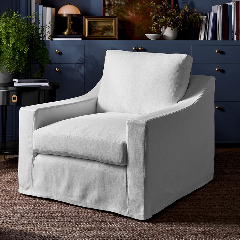 Ghent Slope Arm Slipcovered Occasional Chair by Williams Sonoma Home