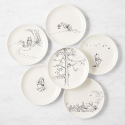 Rory Dobner x Williams Sonoma Winnie the Pooh Salad Plates, Set of 6