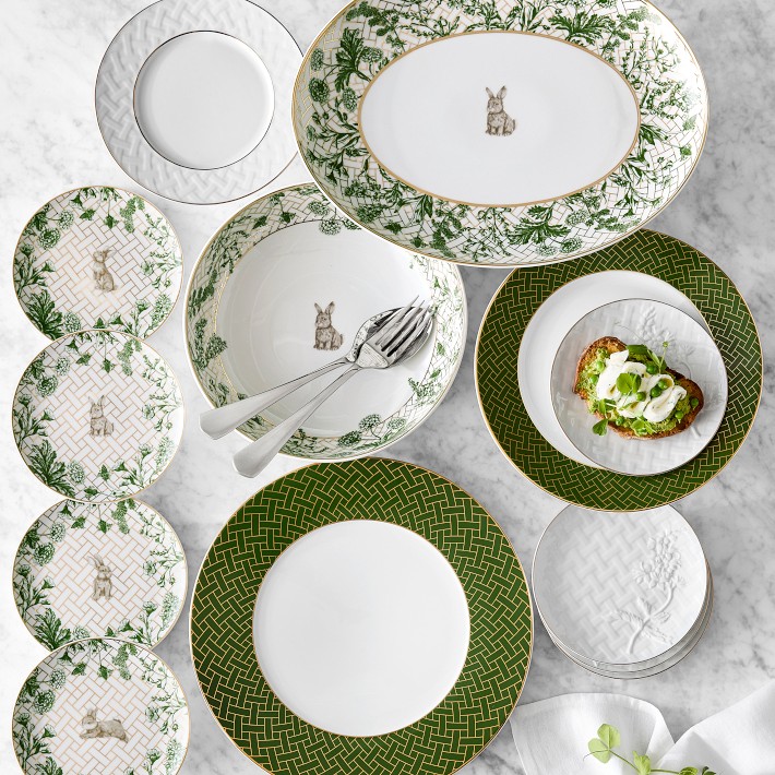 Garden Lattice Figural Appetizer Plates Set | Williams Sonoma